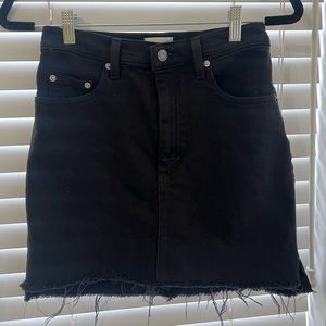 Wilfred Free Black Denim Skirt